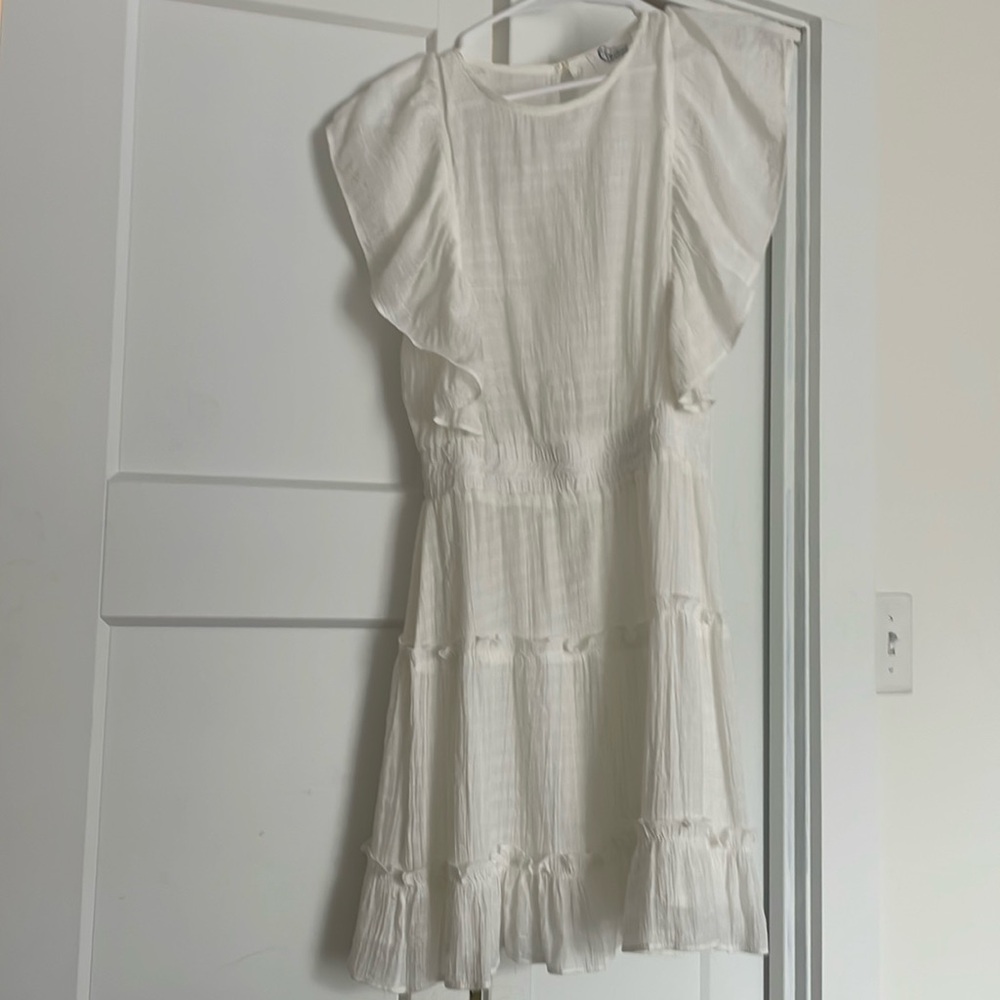 Q white ruffle love shack, fancy inspired dress